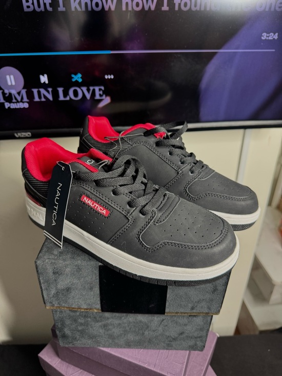 Nautica Shoes - Nautica Women’s Black Sneakers with Red Lining